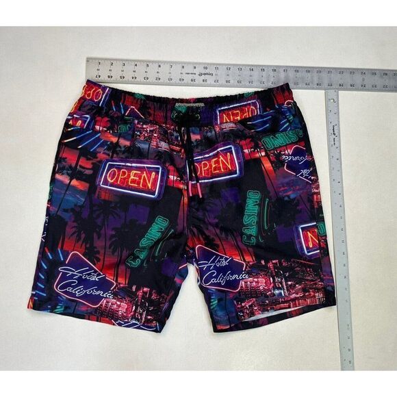Surf Society All Over Print Hotel California Casino Shorts Men XL Multicolor - Picture 6 of 6